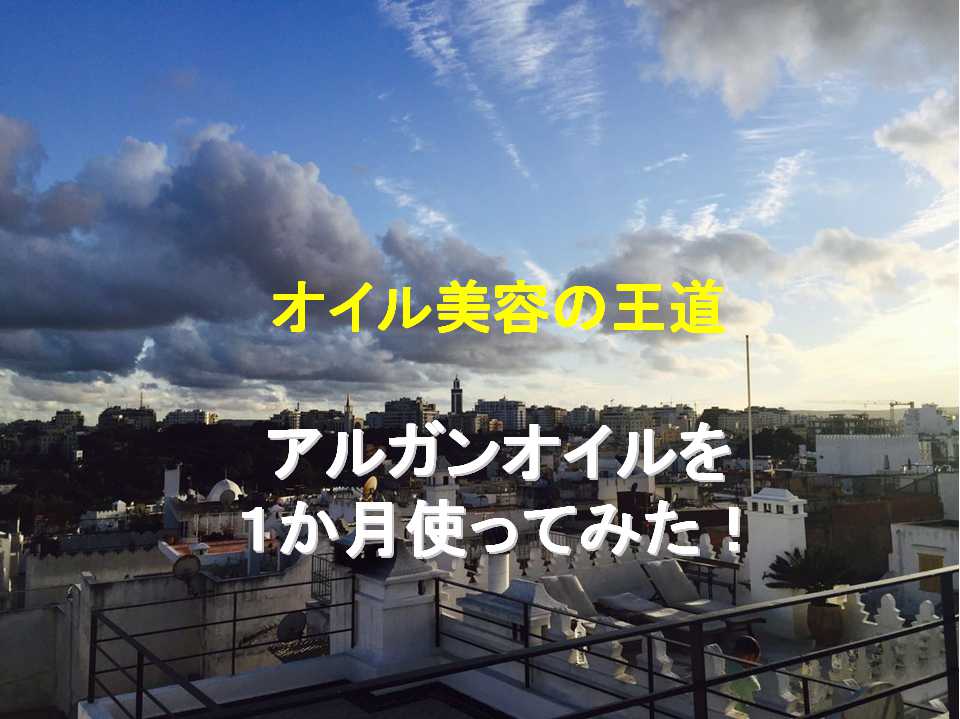 アルガンオイルを1か月使う。美容効果・変化は?